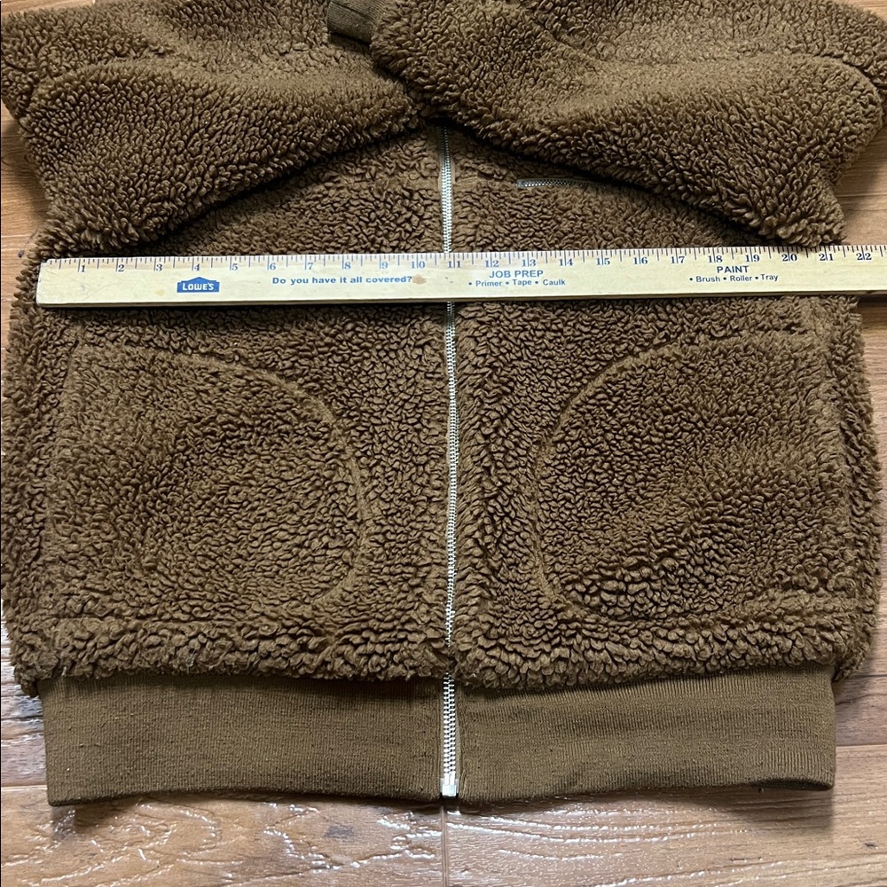 Wilfred Brown Sherpa Zip Jacket - Picture 4 of 7